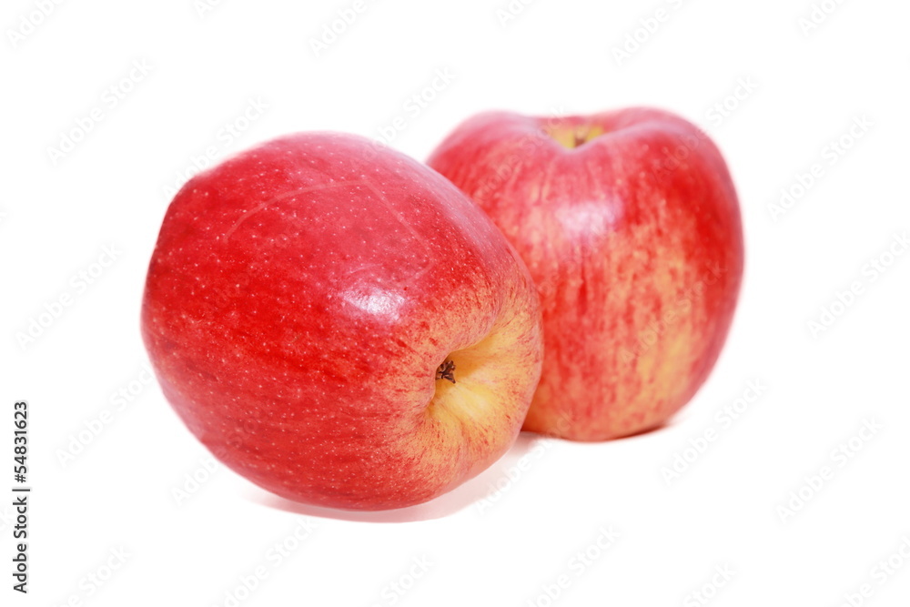 isoalted apple in white background