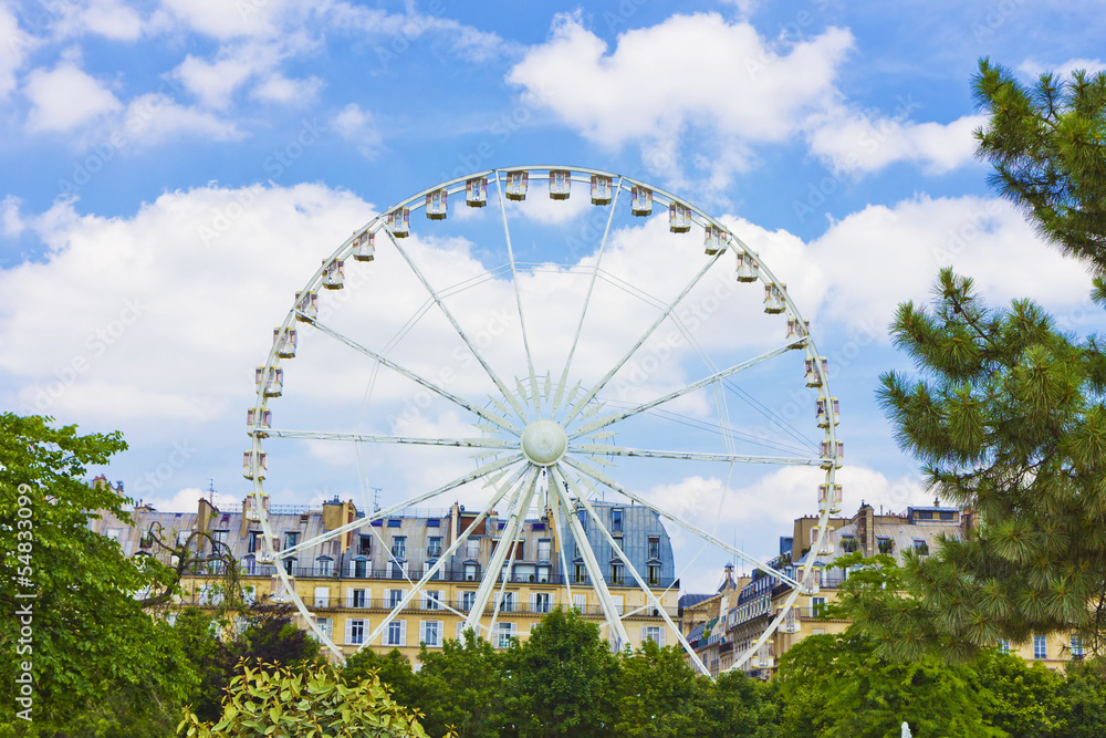 Paris, Ferris wheel. Paris, Ferris wheel.