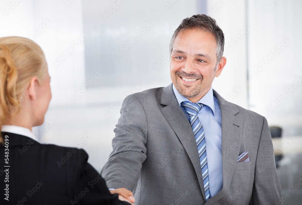 Portrait of successful businessman at the interview Portrait of successful businessman at the interview