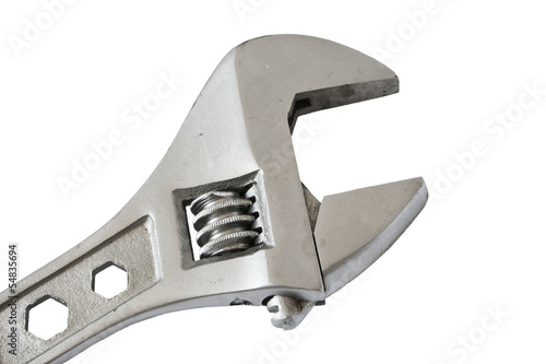 Wrench on white background