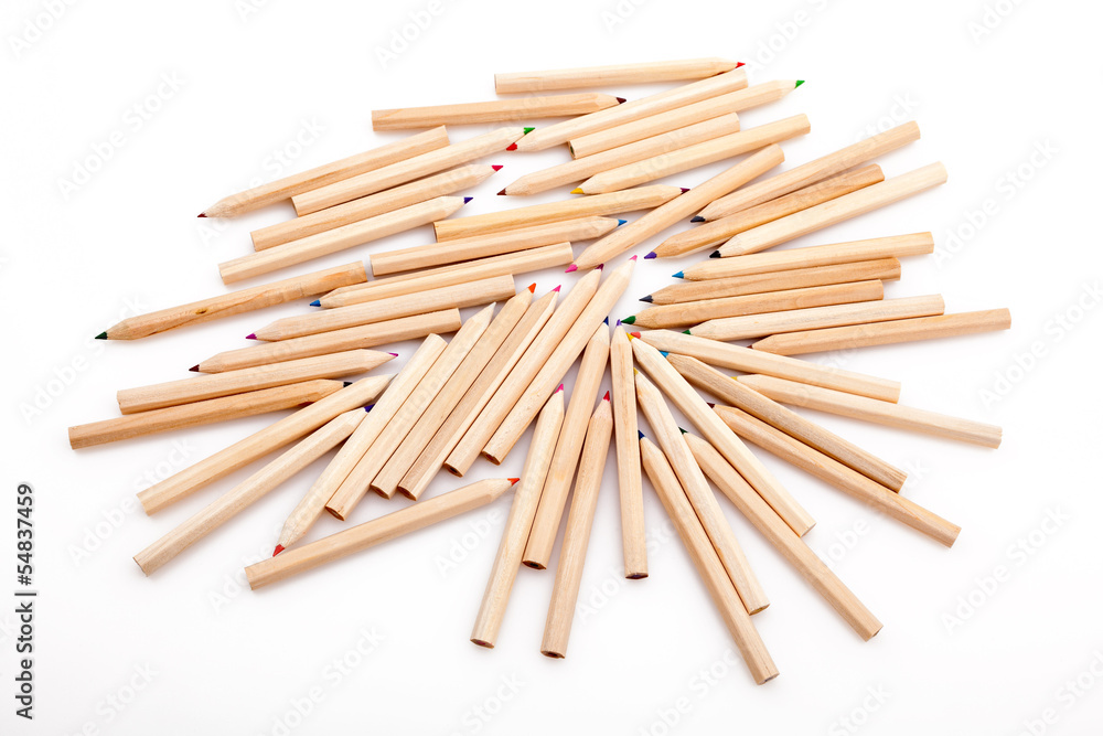 Pencils over white Pencils over white