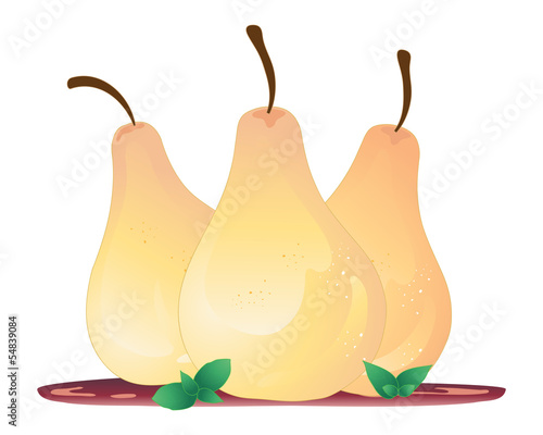 poached pears