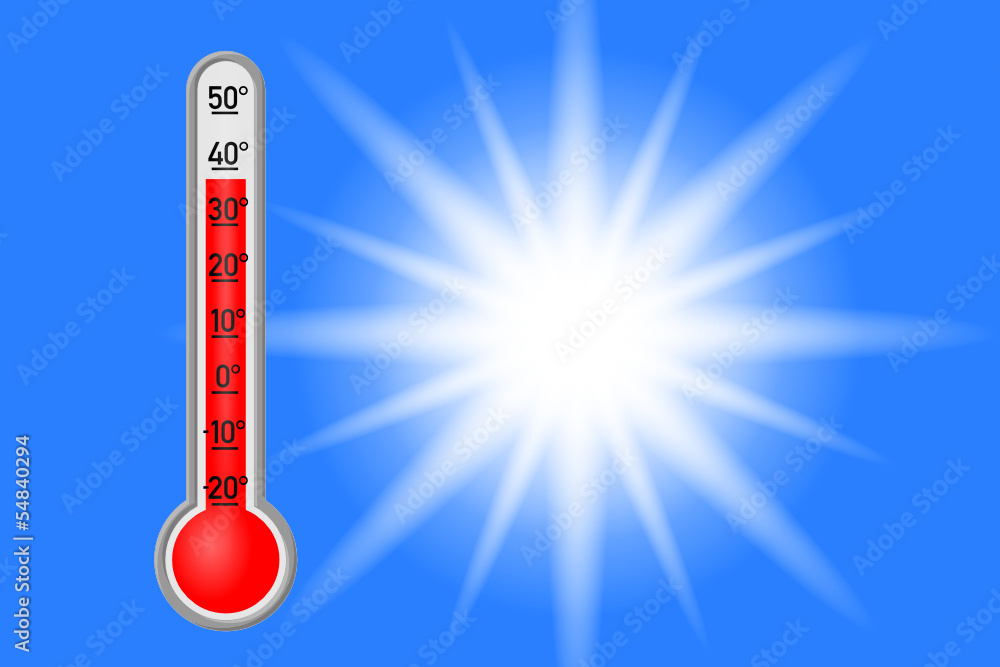 Obraz premium hitze thermometer II