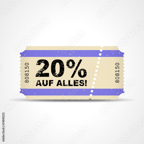 ticket v3 20% auf alles I