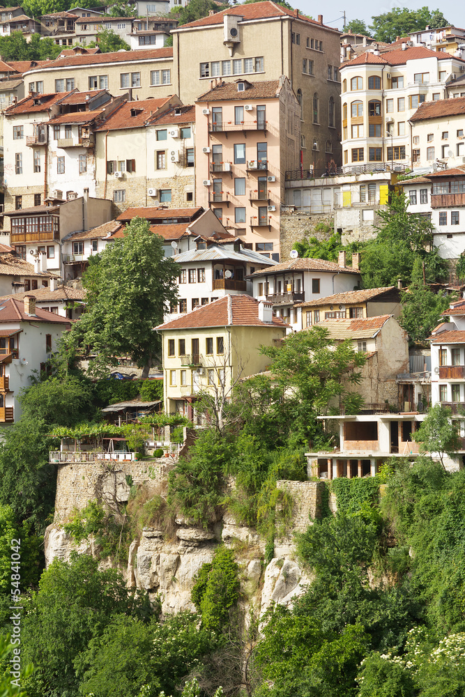 View from attractive town Veliko Tarnovo situated in Bulgaria