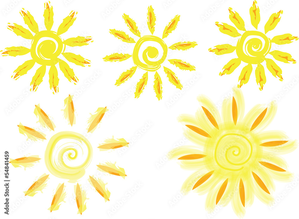 Vector grunge sun Vector grunge sun