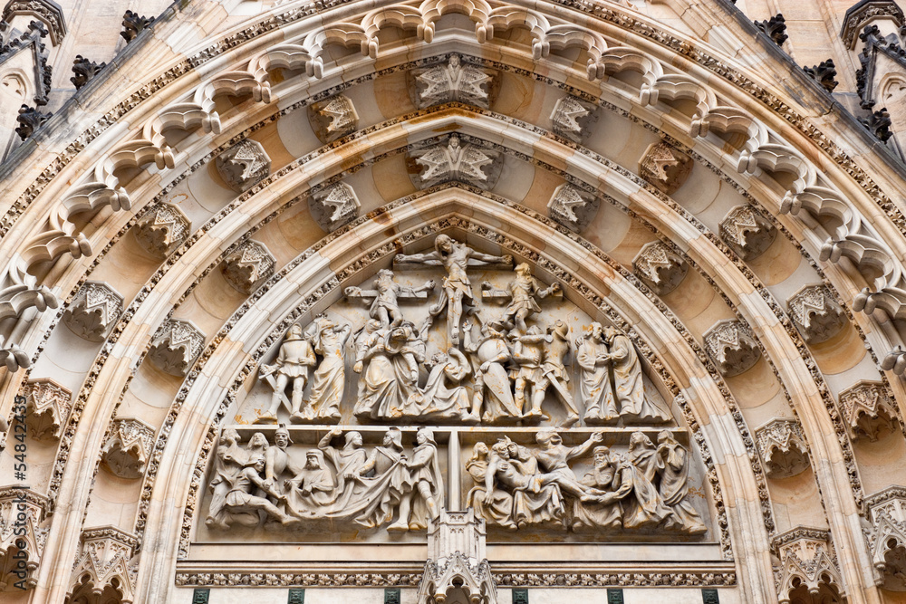 details of St. Vitus cathedral, Prague