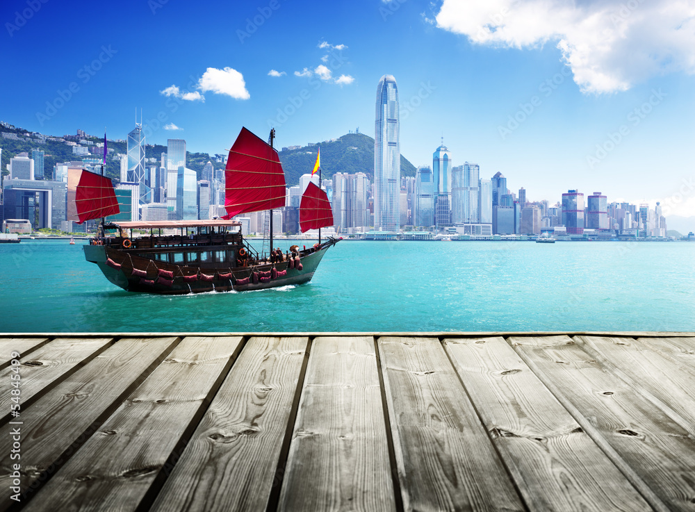 Fototapeta premium Hong Kong harbour