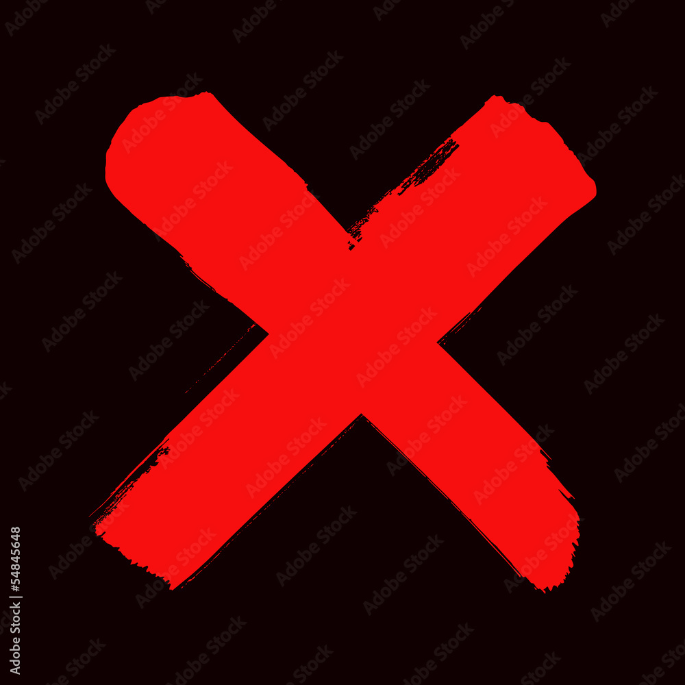 Cross sign Cross sign