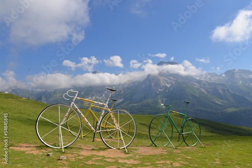 Bicycles on col d'Aubisque