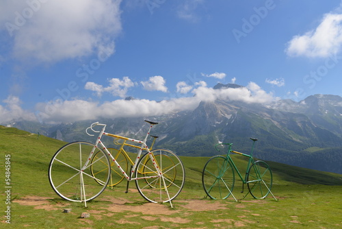 Bicycles on col d'Aubisque photo