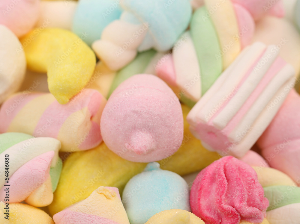 Different colorful marshmallow. Different colorful marshmallow.