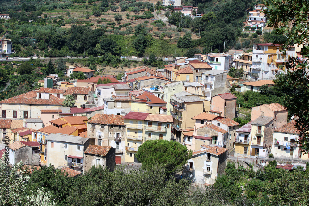 Old Houses and City, Lamezia Terme, Calabria, South Italy