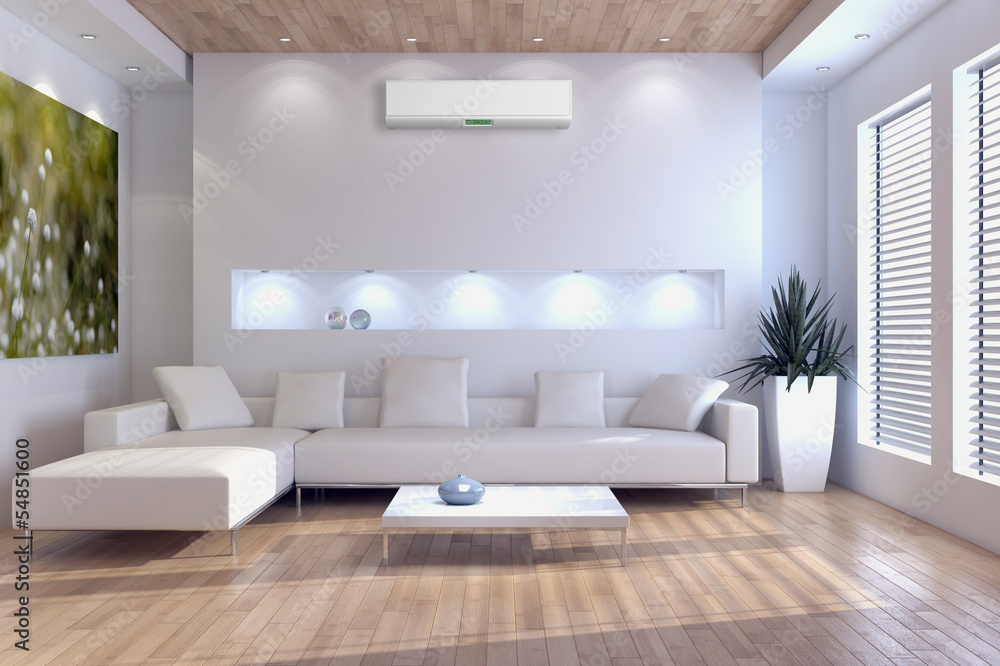 Fototapeta premium Interno con aria condizionata