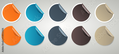 Set of Sale Tags. Vector illustration