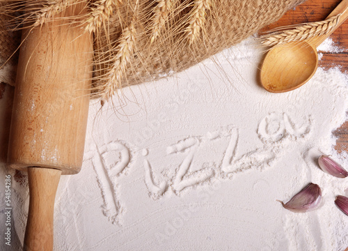 Pizza word photo