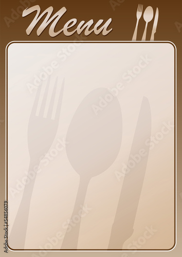 Menu restaurant