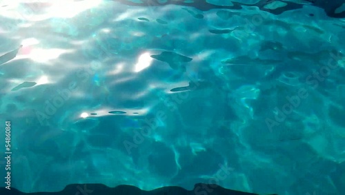 Wasseroberfläche Schwimmbad HINTERGRUND Kaustik VIDEO