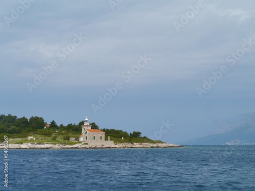 The Sucuraj lighthouse on the east point of the island Hvar