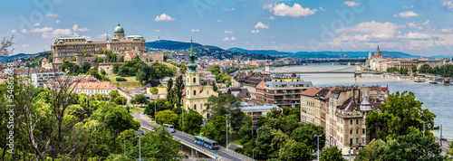 Photography Budapest Royal Palace morning view.