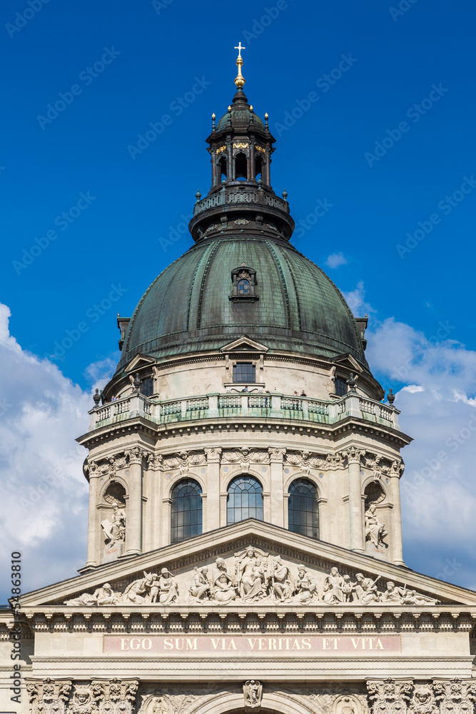 St. Stephen's Basilica, the largest church in Budapest, Hungary