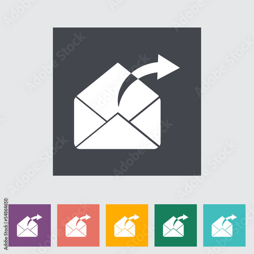 Envelope flat icon.