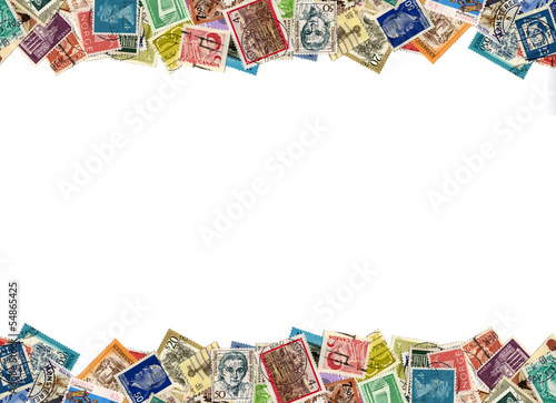 Postage stamps border