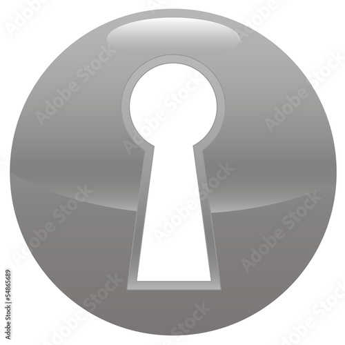 Keyhole gray icon