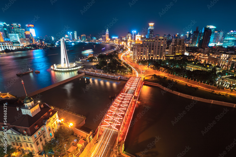 Fototapeta premium beautiful shanghai at night