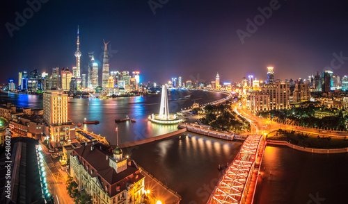 Photography shanghai at night