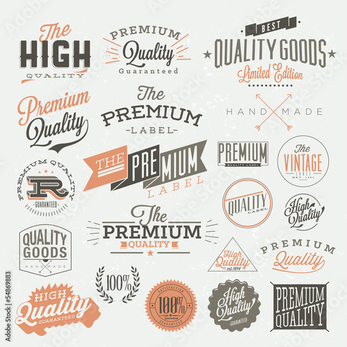Premium quality labels
