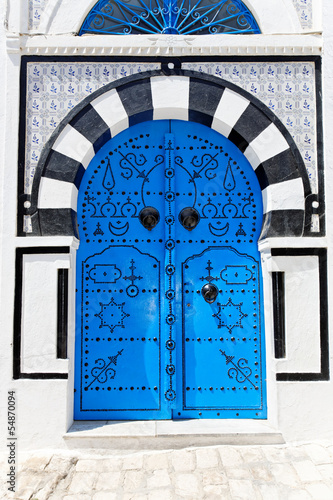 Ornamental Blue Door.
