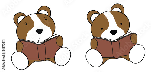 hamster baby cartoon reading set