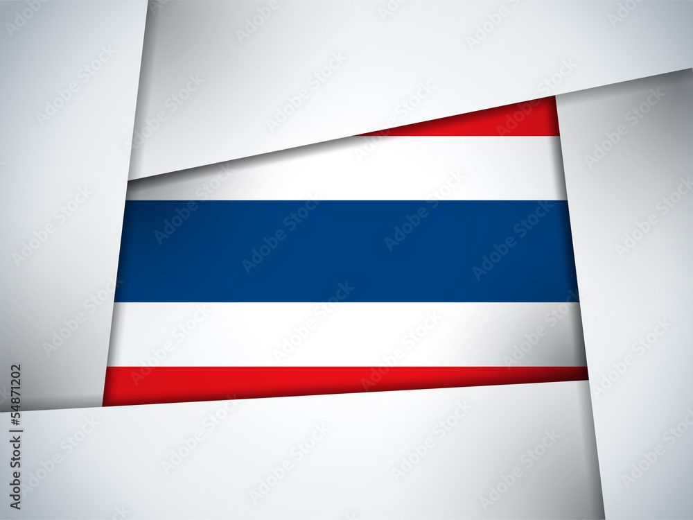 Fototapeta premium Thailand Country Flag Geometric Background