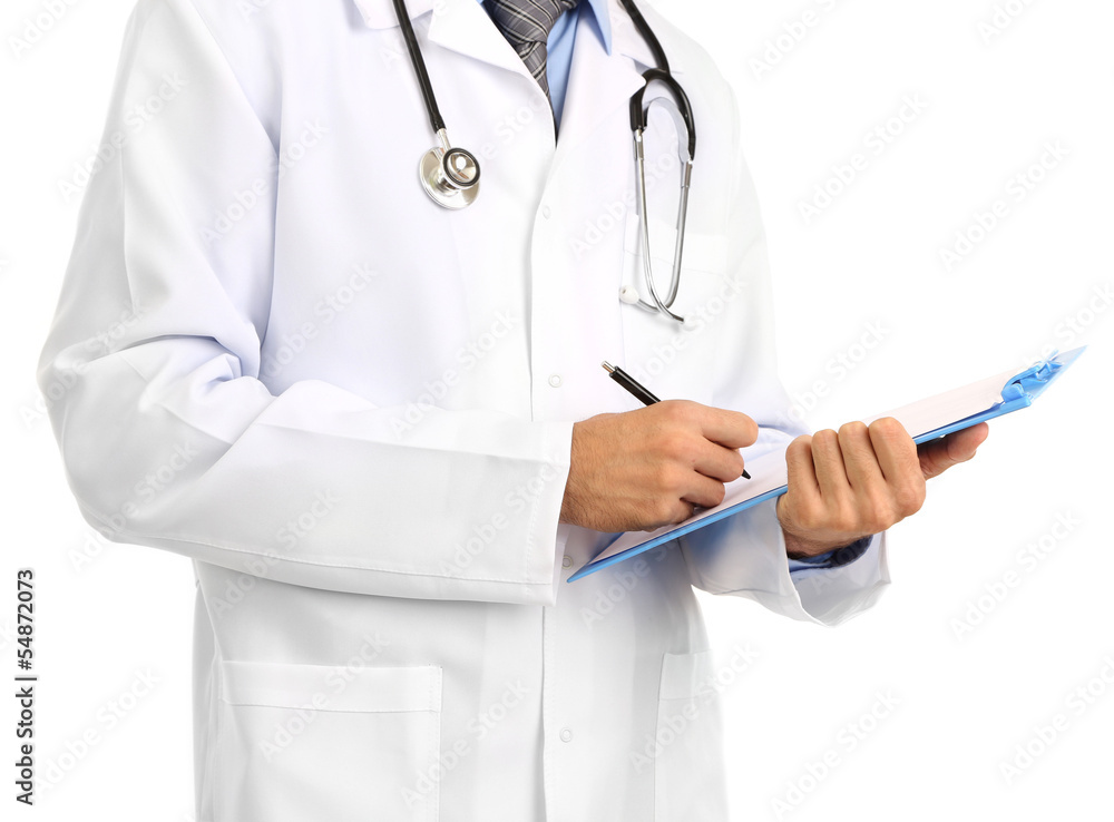 Medical doctor isolated on white Medical doctor isolated on white