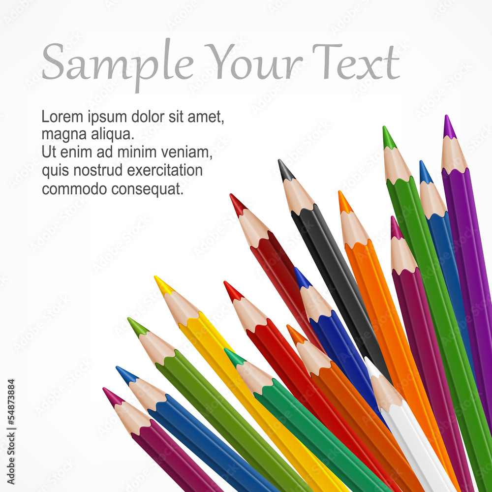 Many colored wooden pencils Many colored wooden pencils