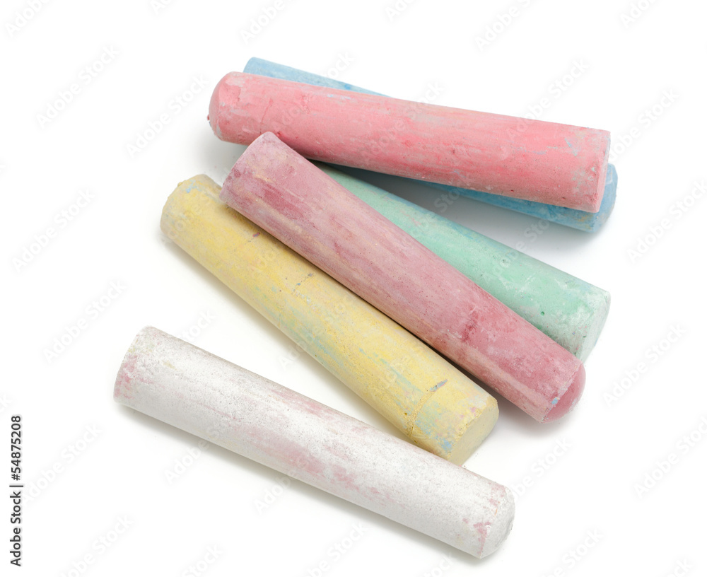 chalks in a variety of colors chalks in a variety of colors