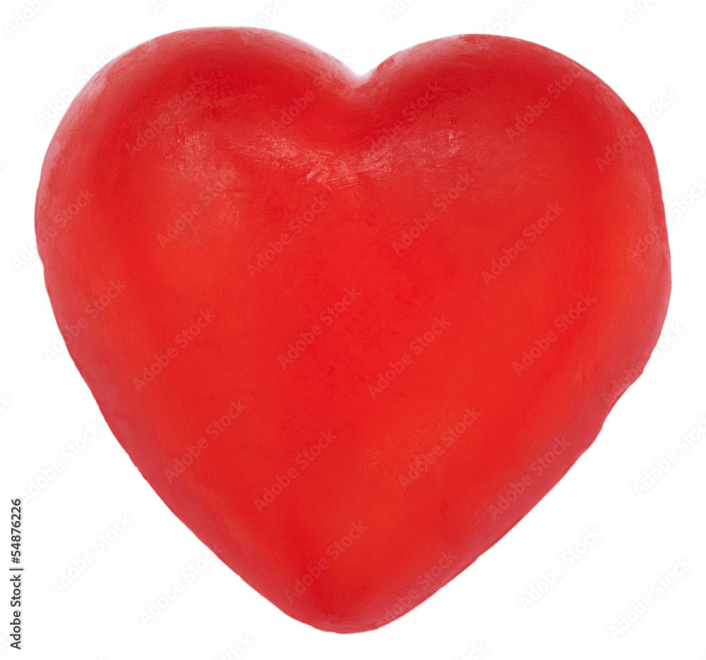 Isolated Heart Shaped Soap Isolated Heart Shaped Soap