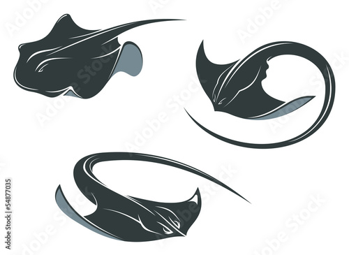 Fotografia Stingray fish mascots