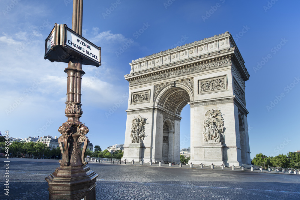 Naklejka premium Arc de Triomphe Paris