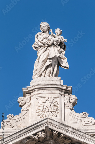 The Papal Basilica of Saint Mary Major in Rome, Italy.