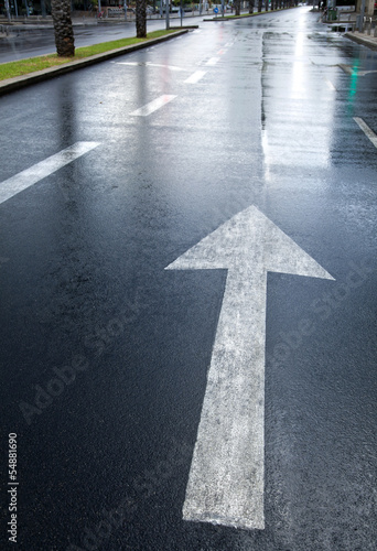 Wet Street Arrow Forward