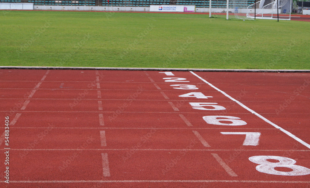 Fototapeta premium Athletics and sport run track
