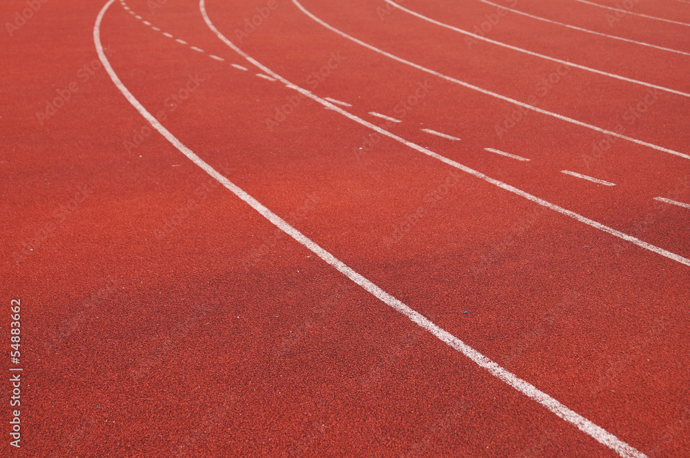 Athletics and sport run track