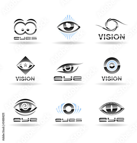 Set of eyes icons (1).