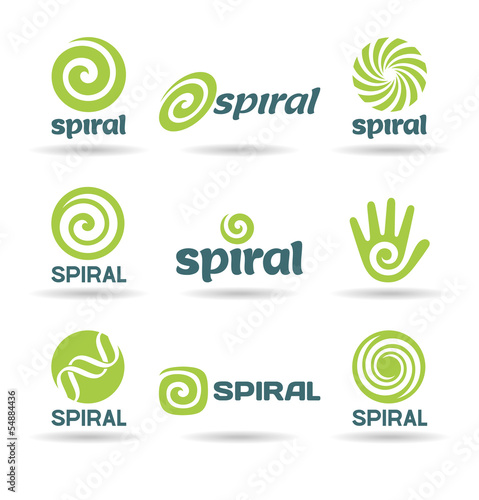 Set of spirals (1).