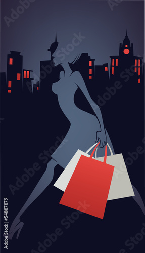 Shopping in the city