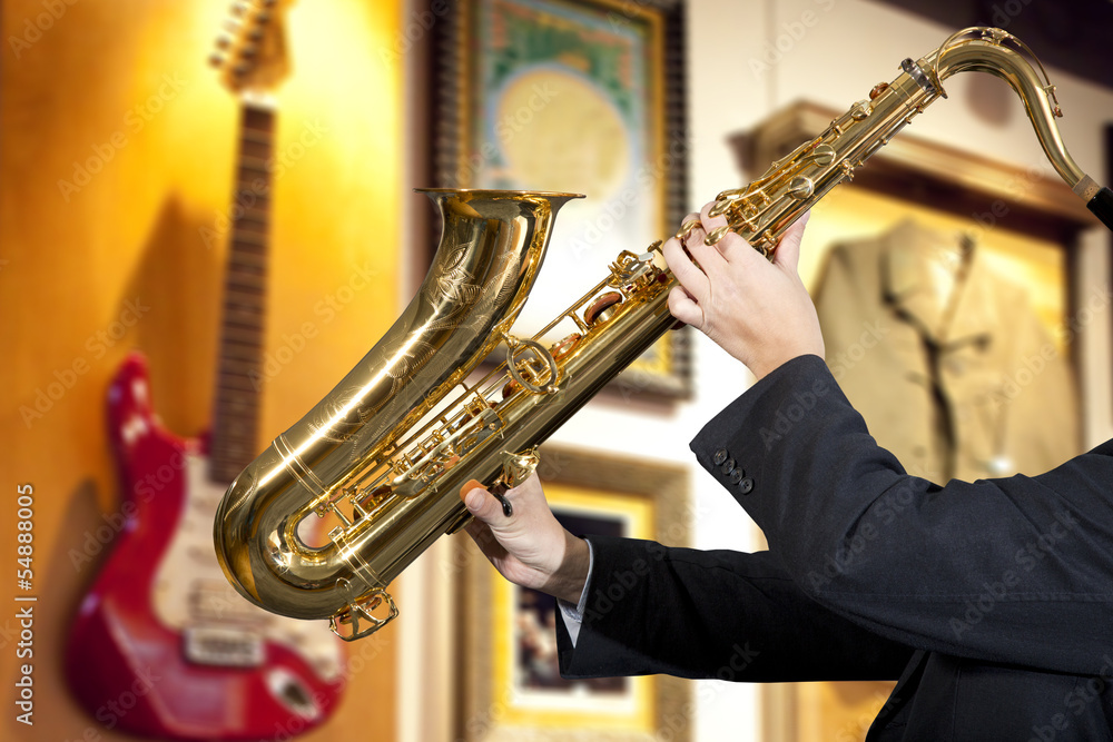 Obraz premium Saxophonist