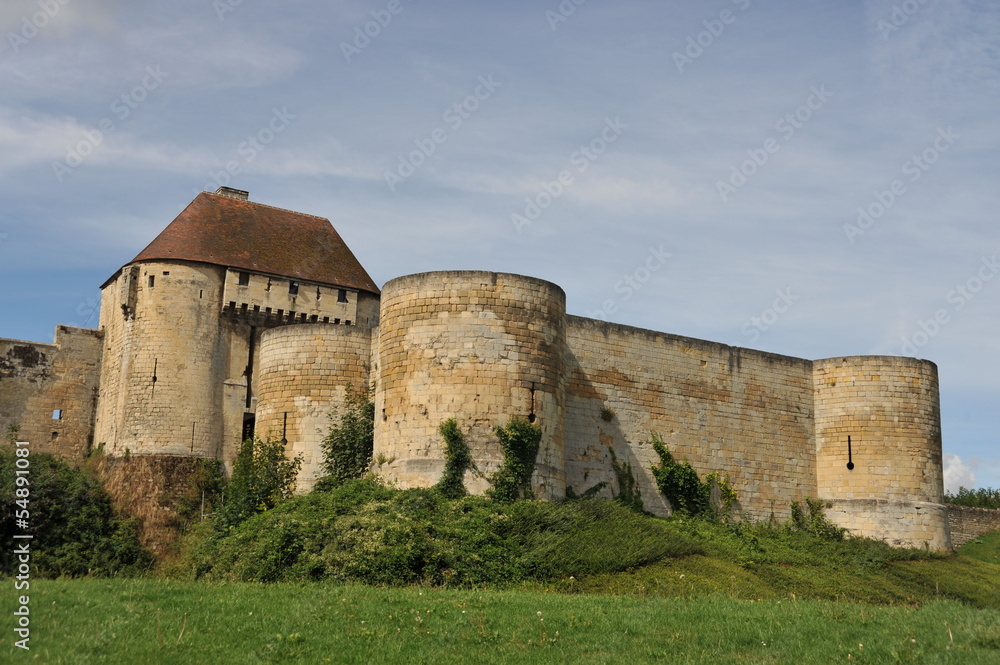 Fortifications porte des champs, château de Caen