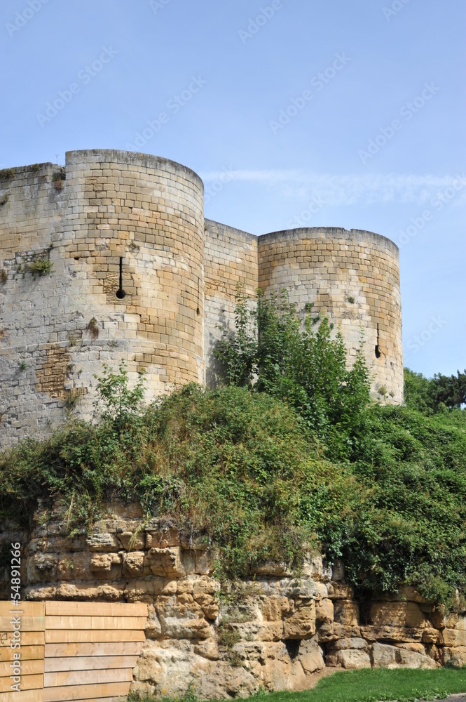 Fortifications porte des champs, château de Caen 4